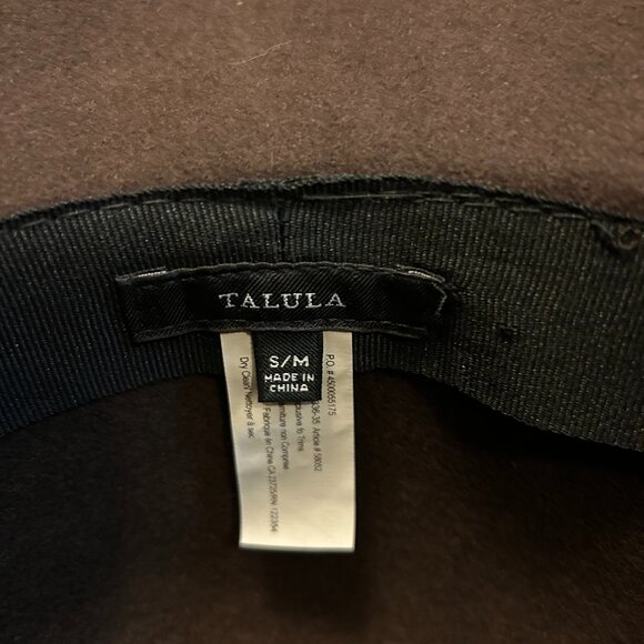 Aritzia Talula 'The Baylis' 100% Wool Floppy Brim Hat - Espresso - US S/M - Picture 4 of 5